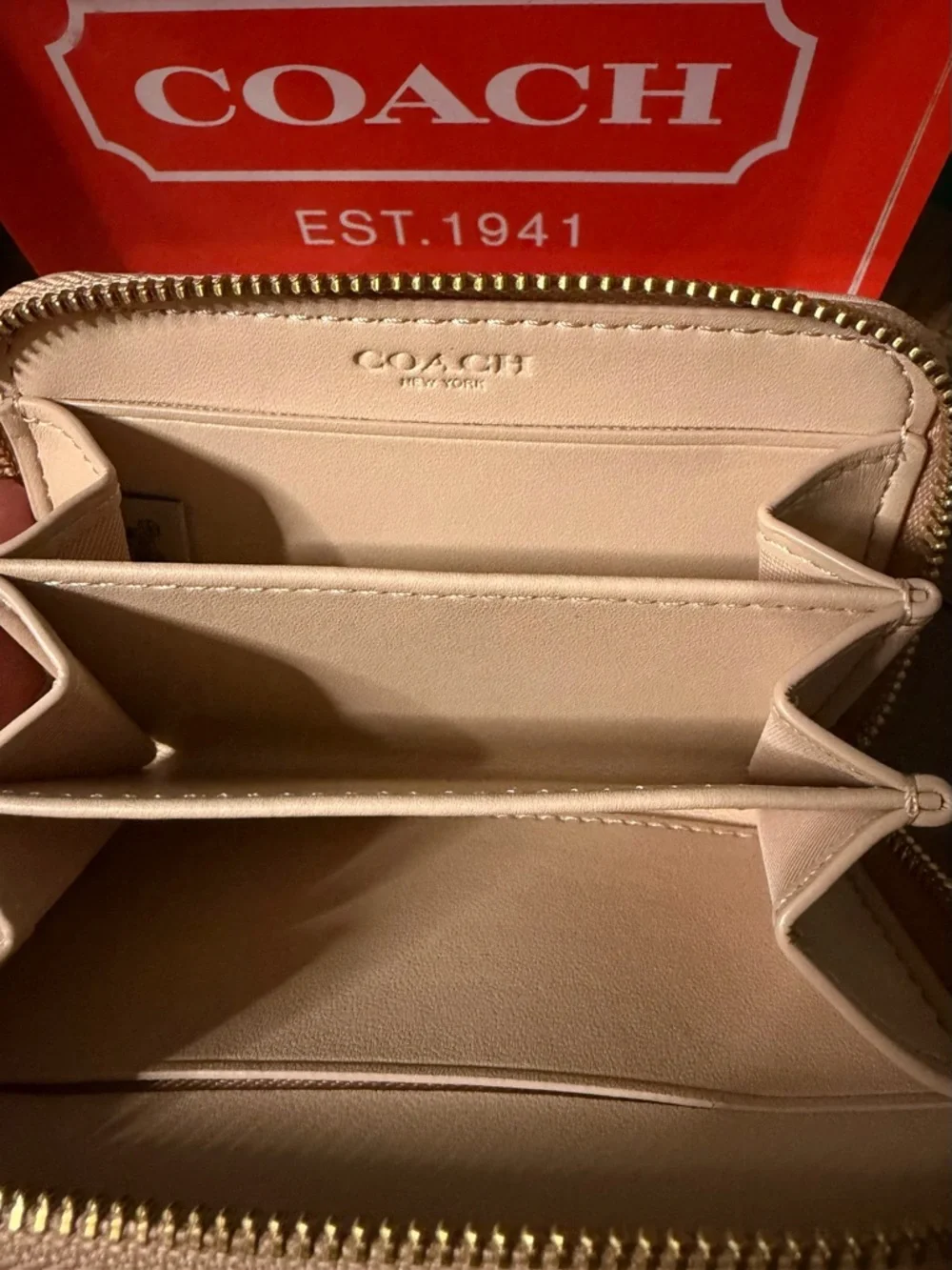 Coach Quilted Card Case - Picture 6 of 8